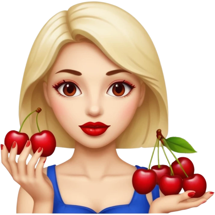 Woman cherrys emoji