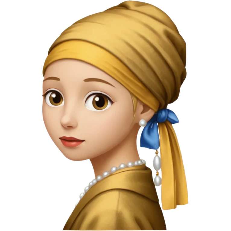 Girl with a Pearl Earring painting emoji