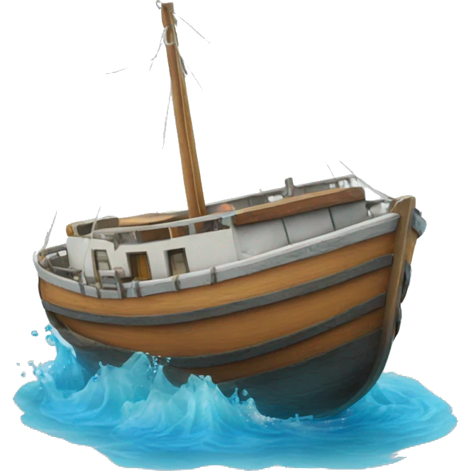 Bateau épave underwate emoji