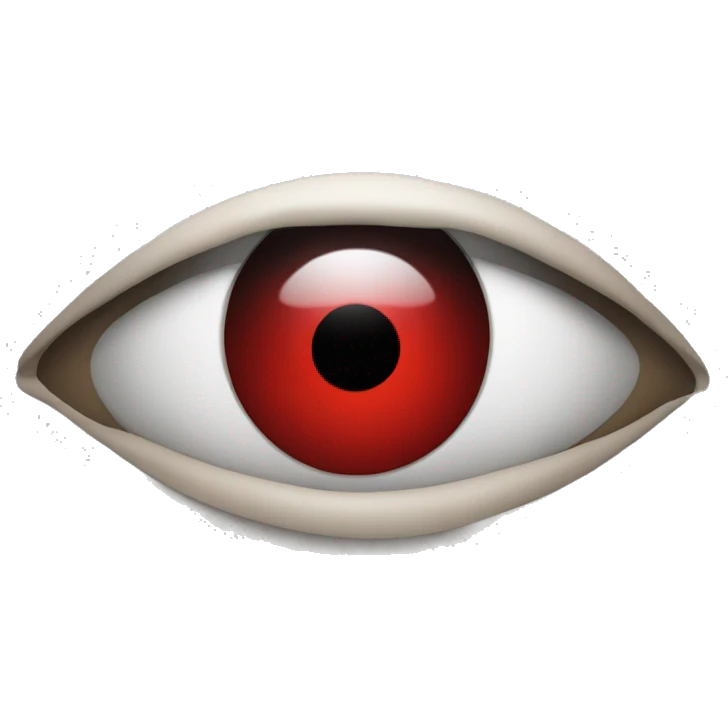RED EYE in text emoji