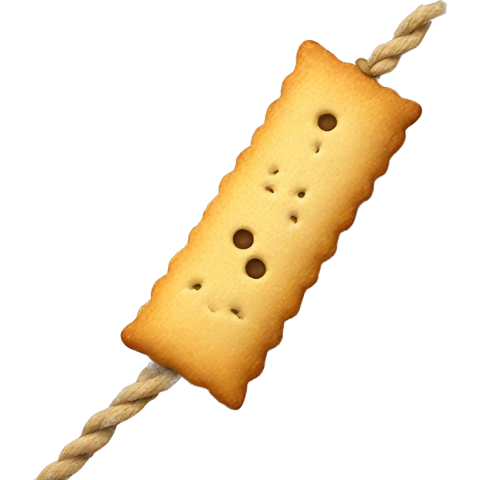 Cracker with a rope emoji