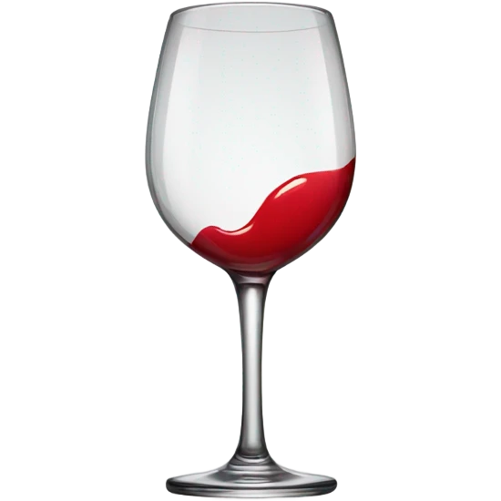 wine glass with lipstick stain emoji