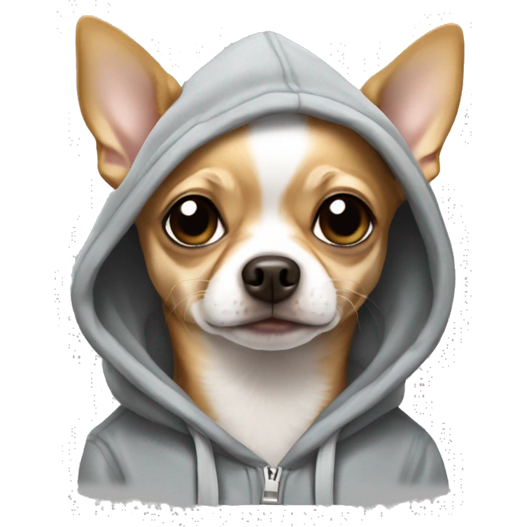 Dog Chihuahua in Hoodie emoji
