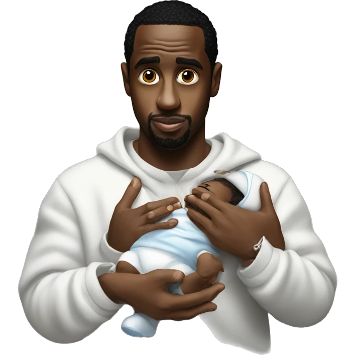 P Diddy holding baby oil emoji