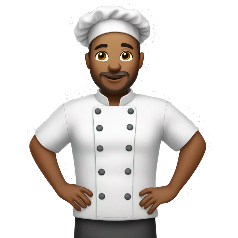 A pregnant male chef emoji