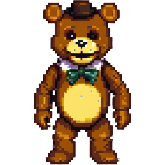 Freddy Fazbear from Five Nights at Freddy's game emoji