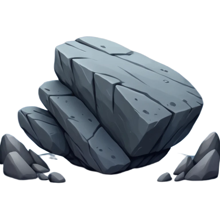 Rock and moon🌝 emoji