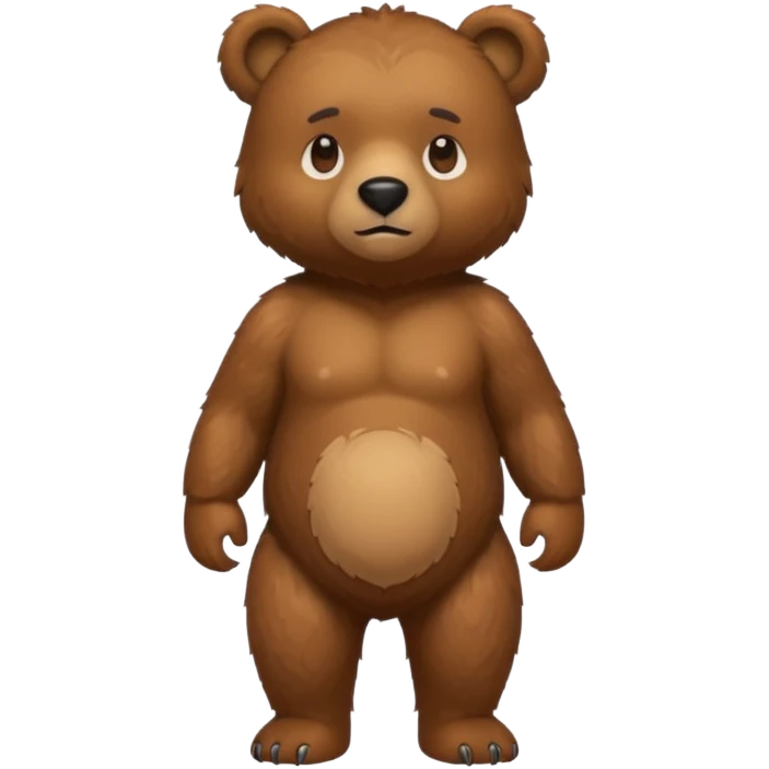realistic bear emoji