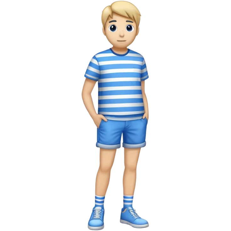 Pen wearing shorts emoji