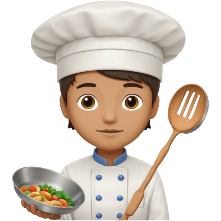chef holding pan emoji