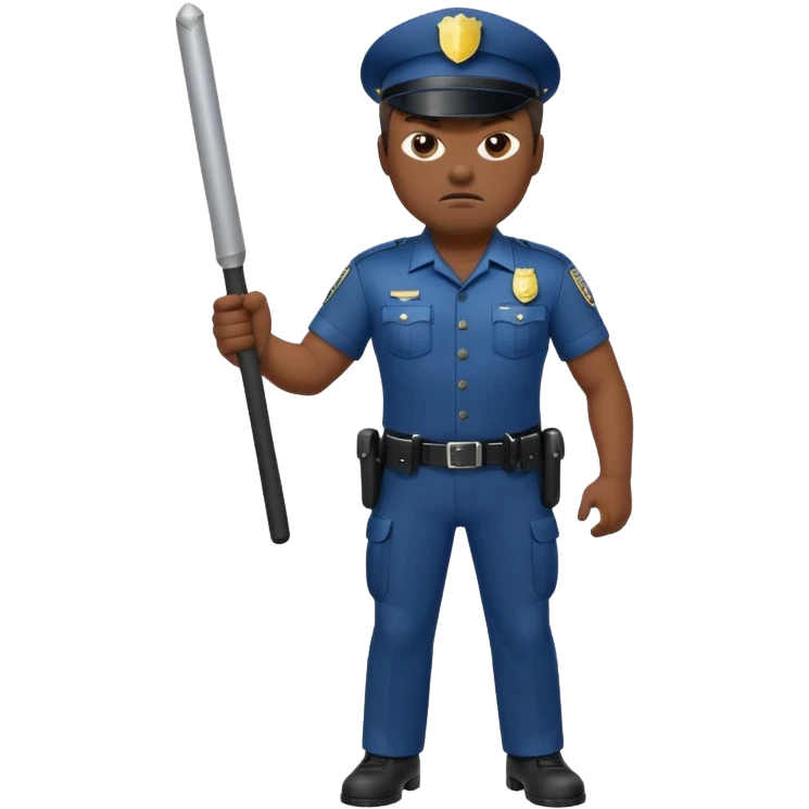 angry policeman full body emoji