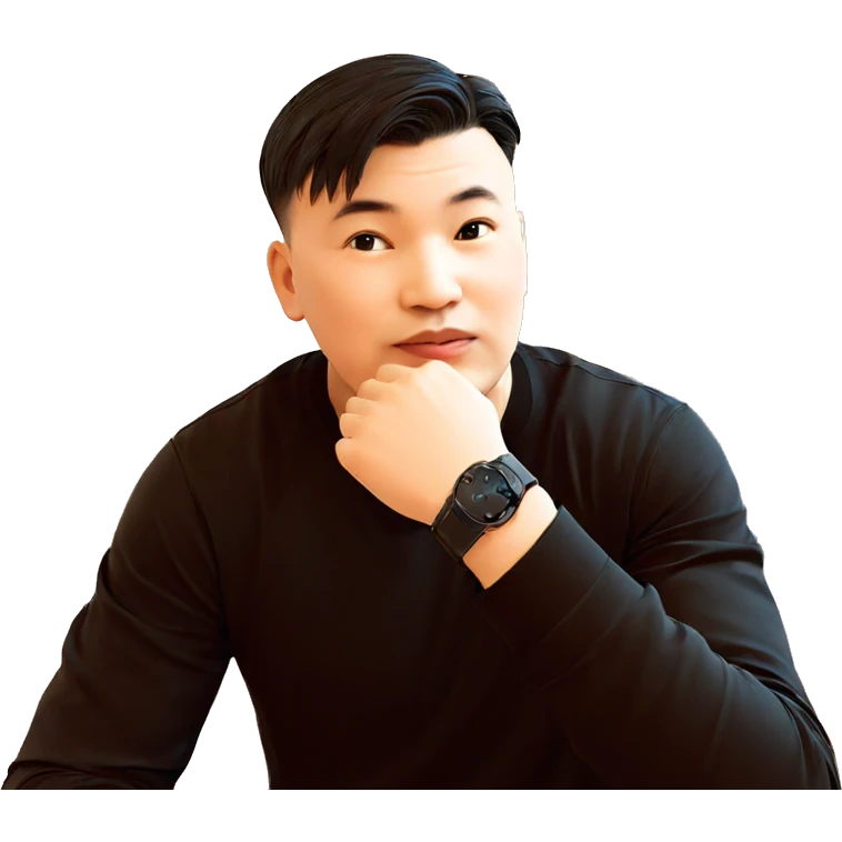 boy in black shirt indoors emoji