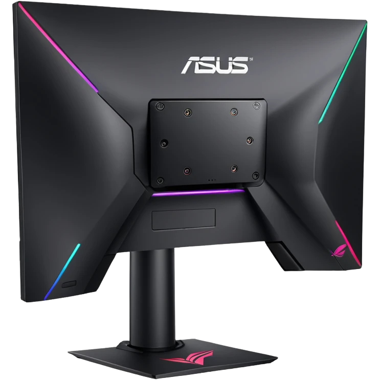 ASUS ROG STRIX XG27UCS, monitor with stand, gaming vibe emoji