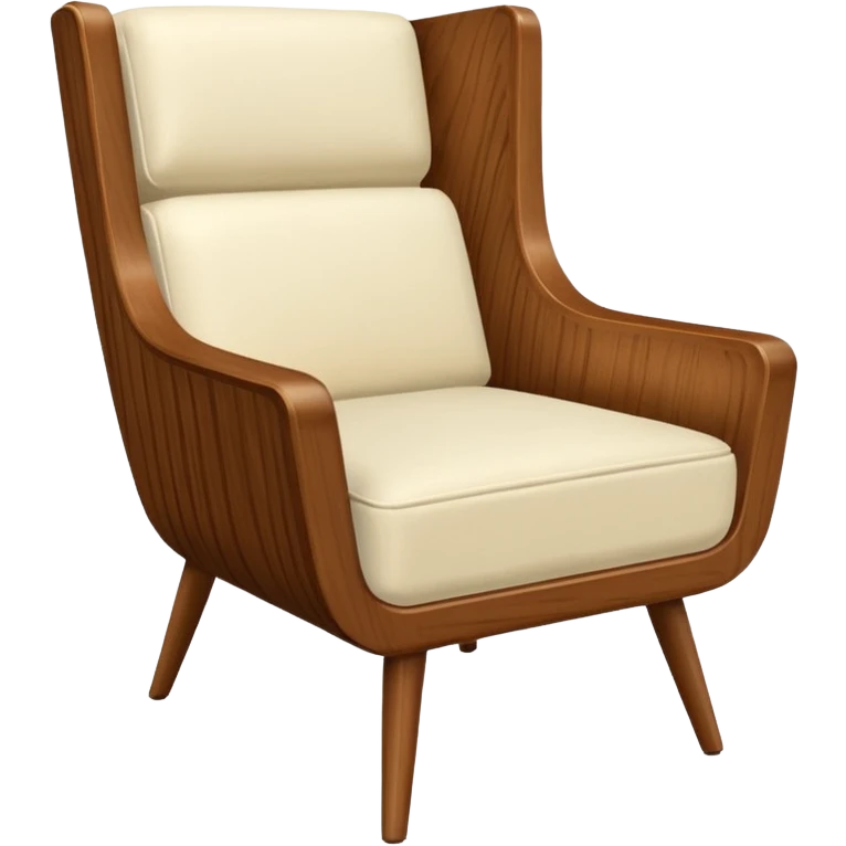 a chair, mid century modern style emoji