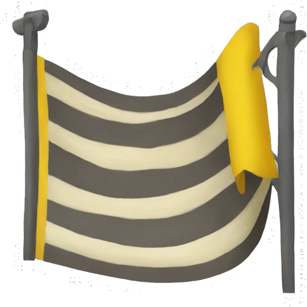 bandera de color amarillo emoji