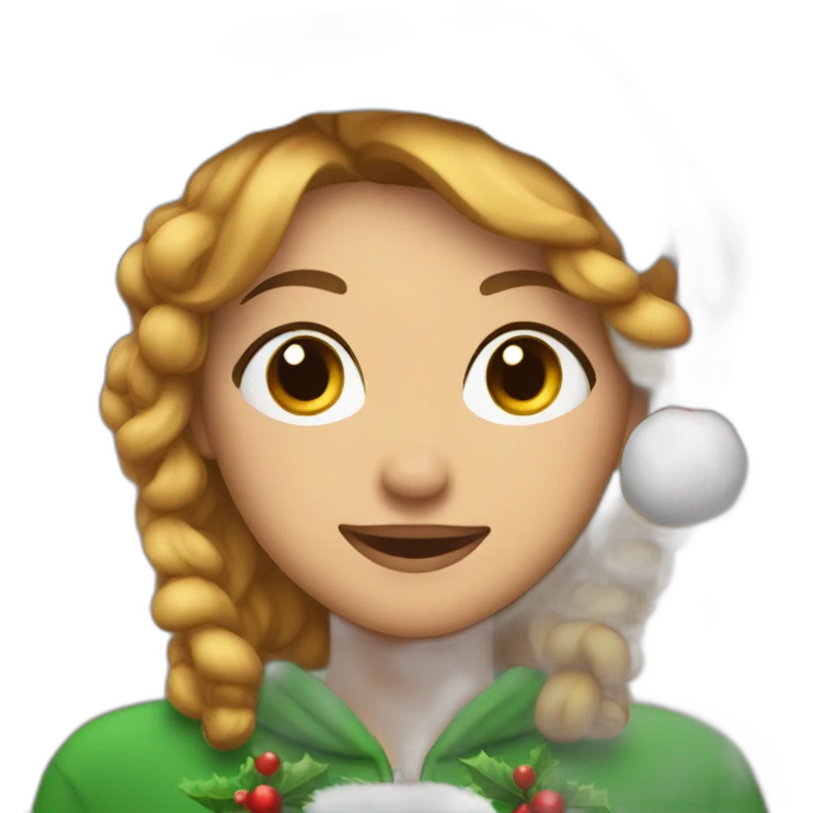 christmas boenie emoji