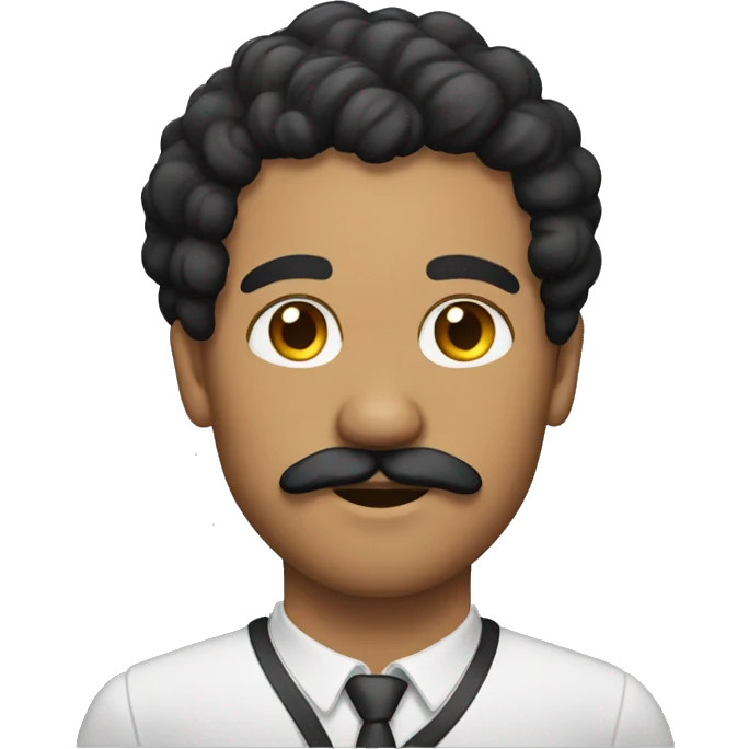a lightskin man with a moustache emoji