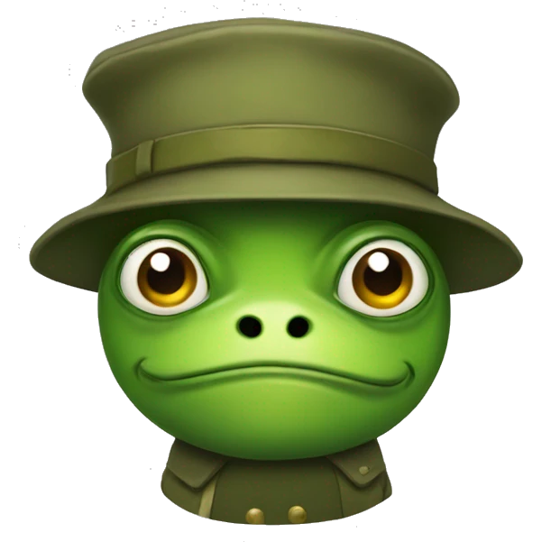 Frog soldier  emoji