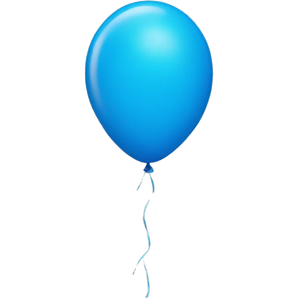 2 blue balloons emoji