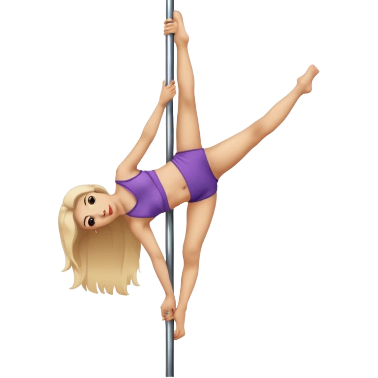 A girl doing pole dance emoji