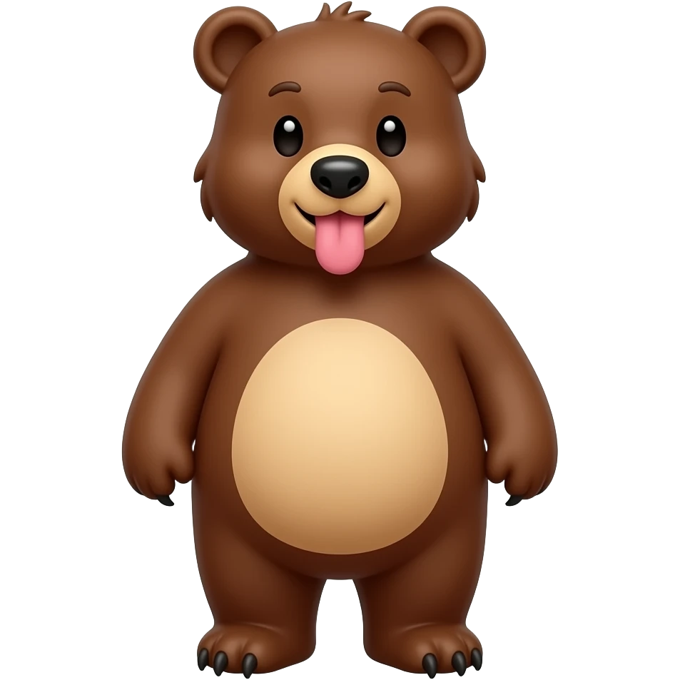 Farting bear emoji