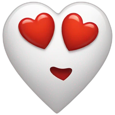 1 big 1 small heart emoji