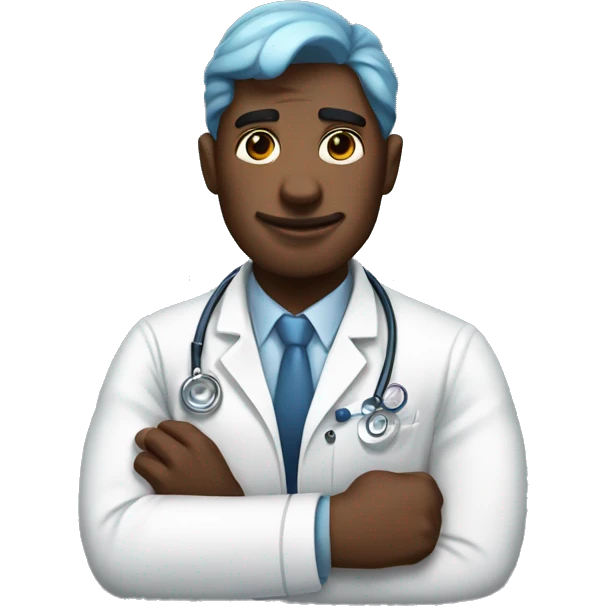 a doctor a vaccine another buff guys  arm emoji