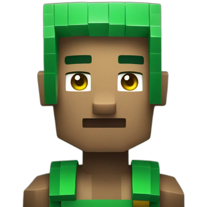 a minecraft villager take a minecraft emerald emoji