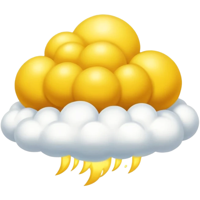 golden yellow flying nimbus cloud from Dragon Ball anime emoji
