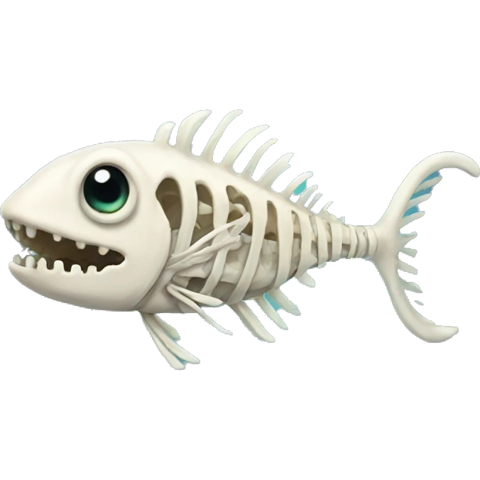 Skeleton fish  emoji