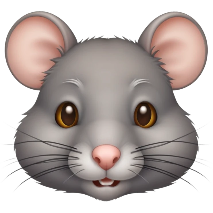 Gray rat emoji