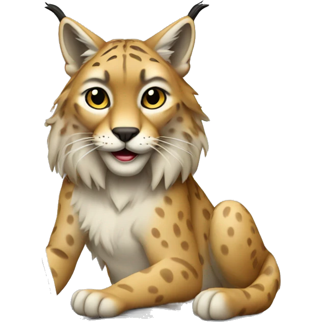 A lynx with a laptop emoji