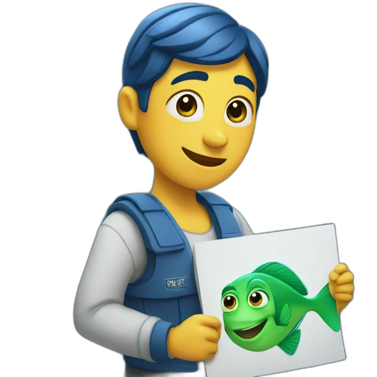 dory holding W sign emoji