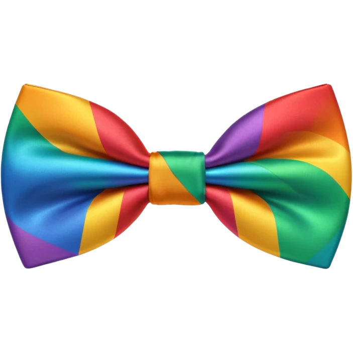 Rainbow bowtie emoji
