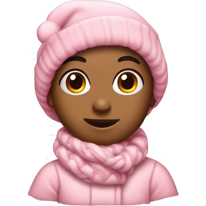 Cozy Christmas pink  emoji