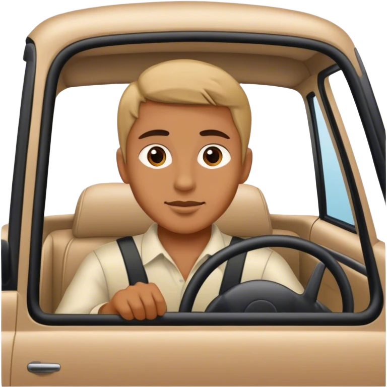Driver in car emoji