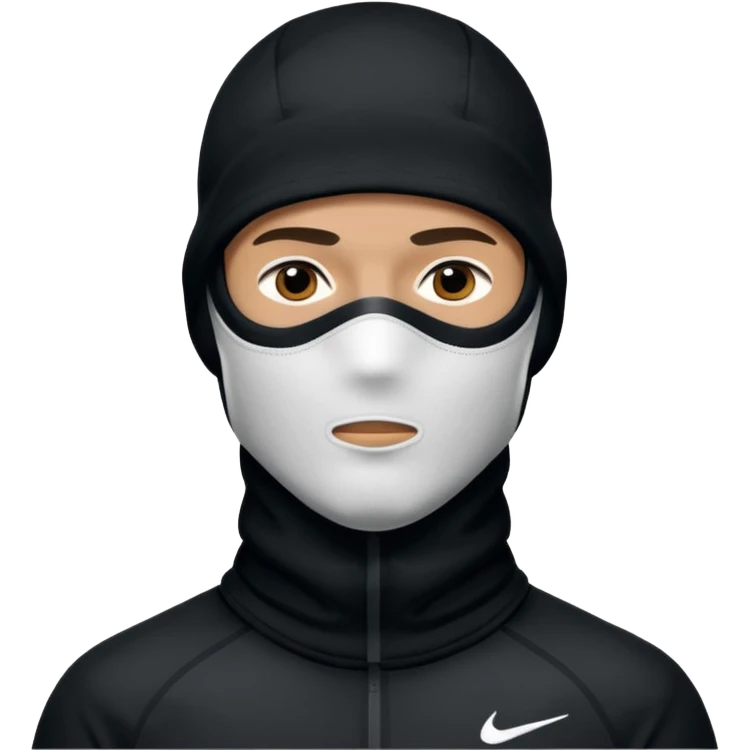 Hombre con pasamontañas nike emoji
