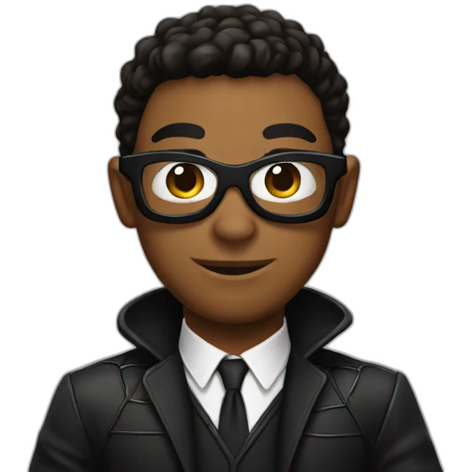 spiderman with black suit emoji