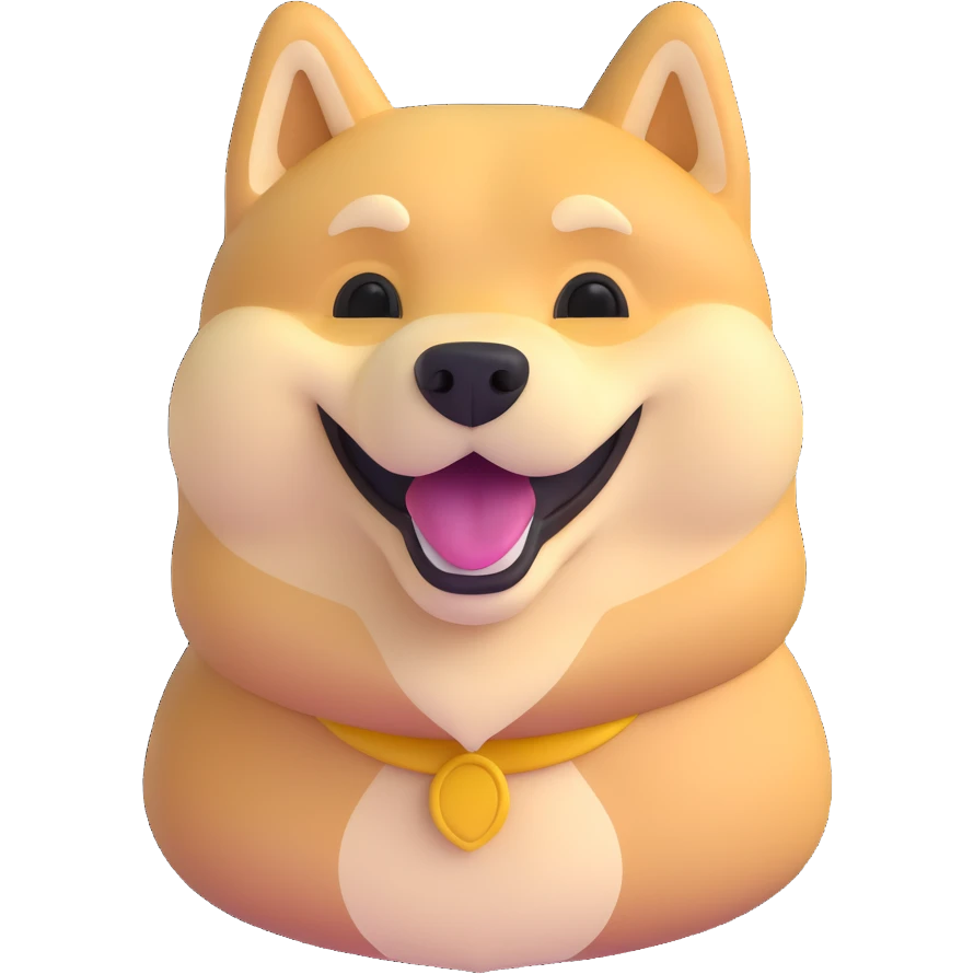 meme doge smiling emoji