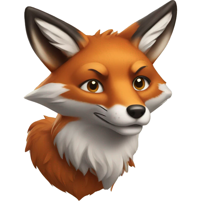 Fox with croassain  emoji