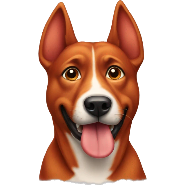 Red dog emoji