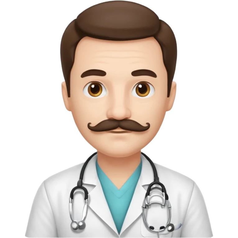 doctor with mustaches emoji
