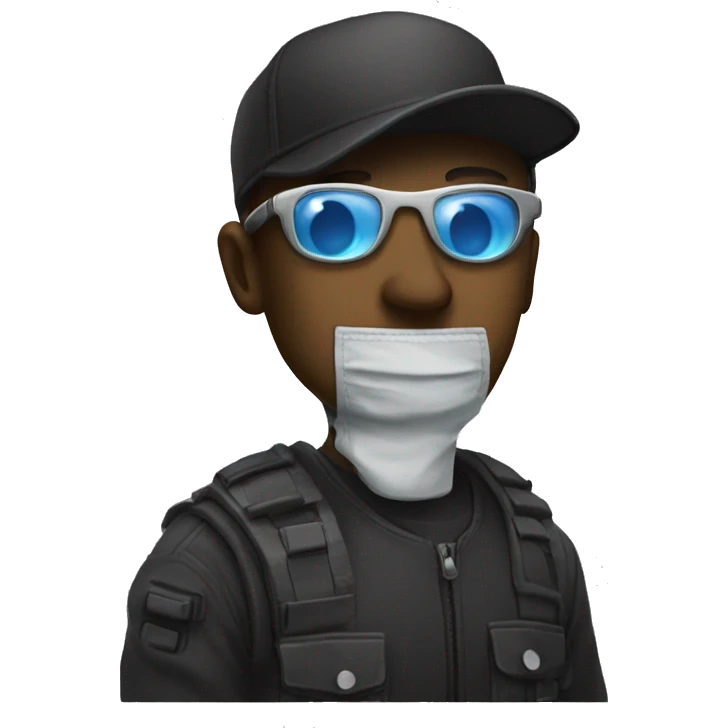 profile picture border with the theme of cyberpun emoji