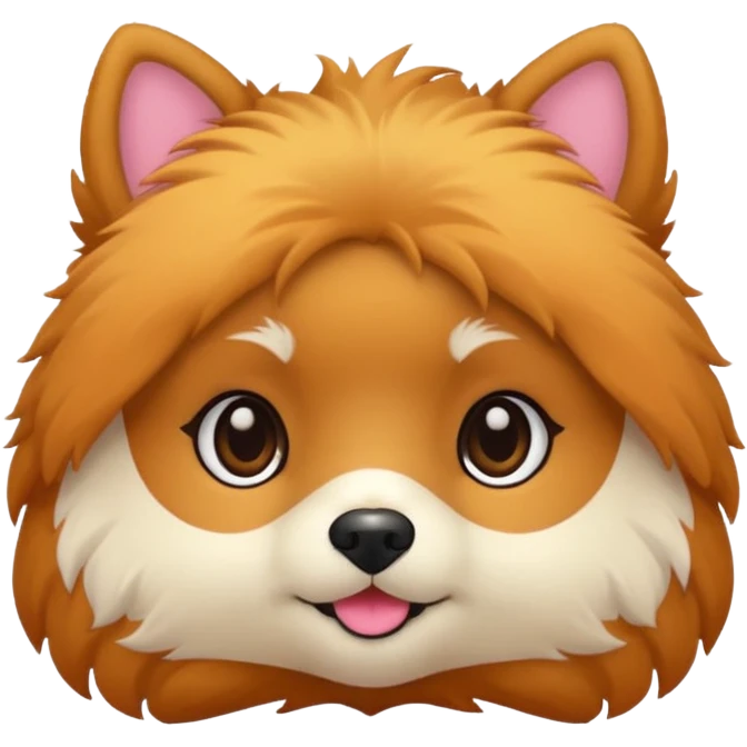 Faça um Lulu da Pomerânia colorido emoji