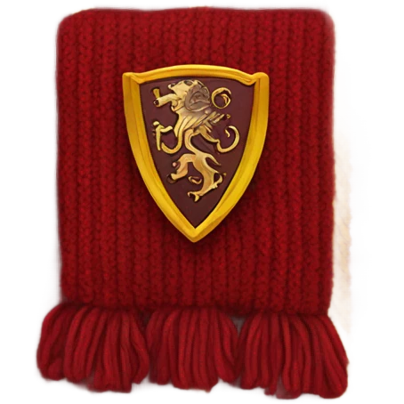 red knitted Gryffindor scarf emoji