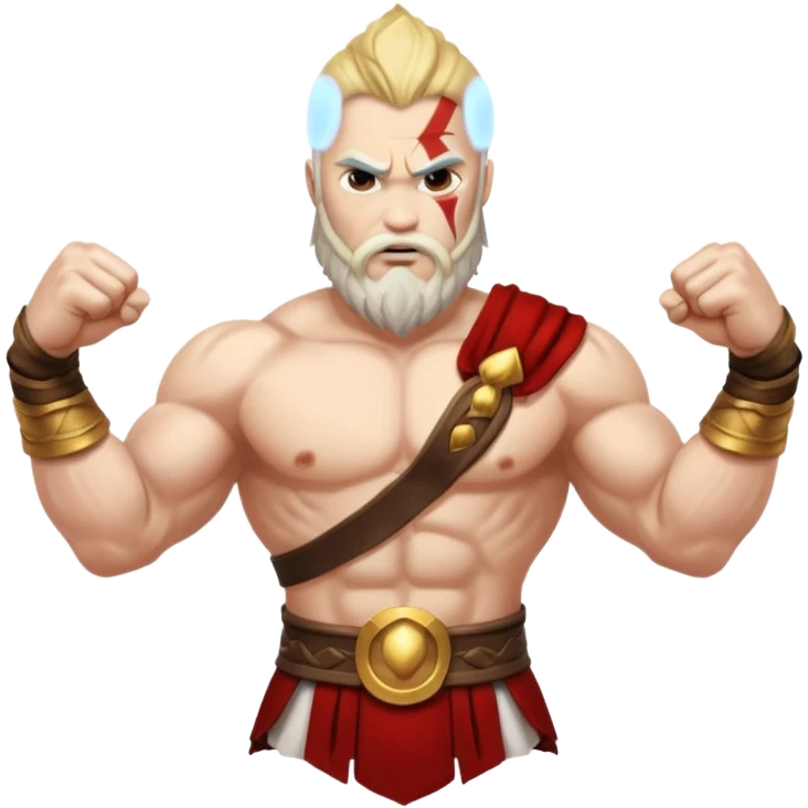 fight between Zeus and kratos  emoji