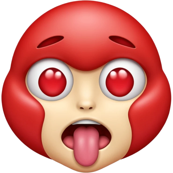 Create 🤤this emoji and add 2 hearts on top eyes and make the tongue would have slipped out emoji