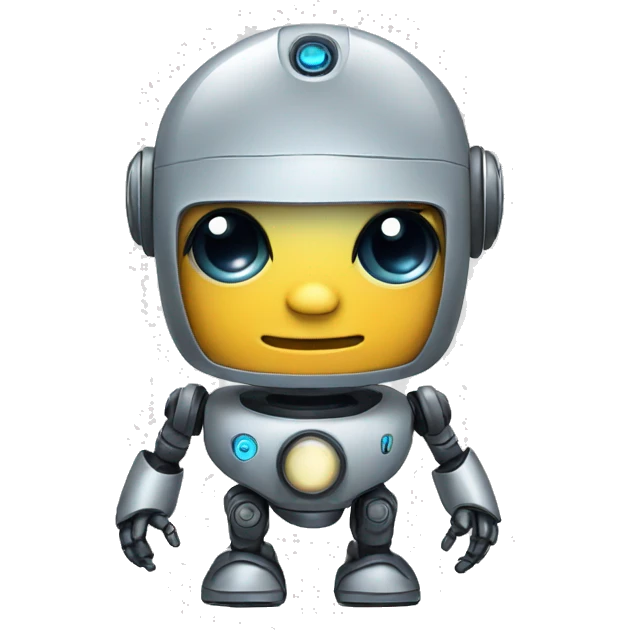 Cute robot emoji