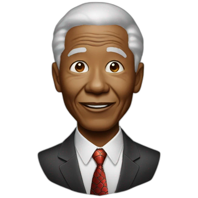 Nelson Mandela spider man emoji