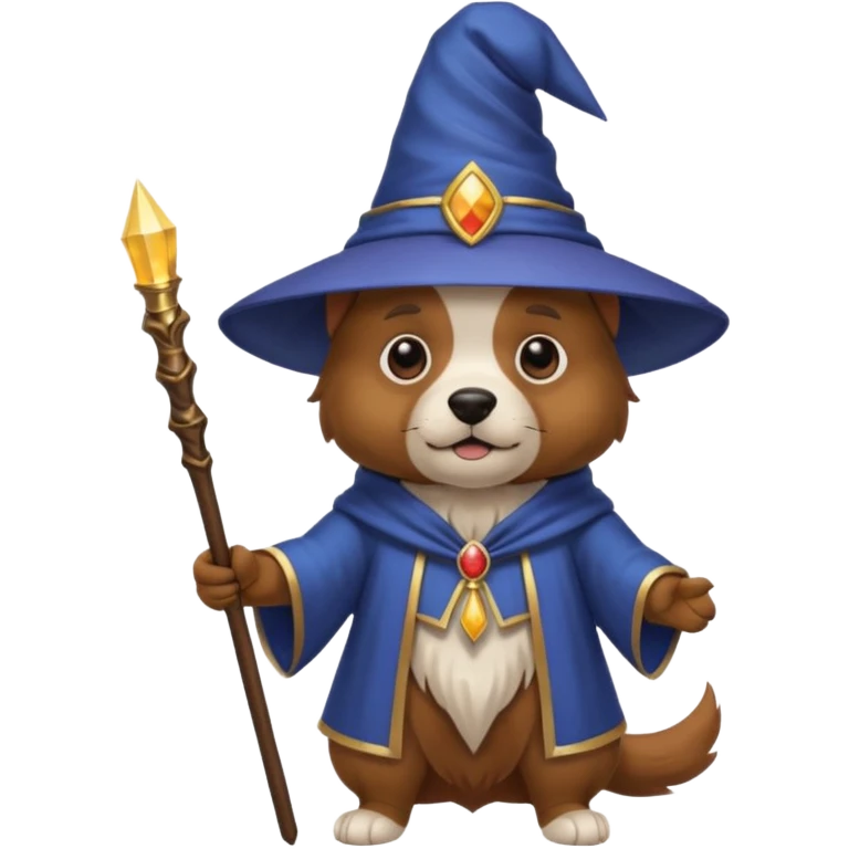 Dog wizard emoji